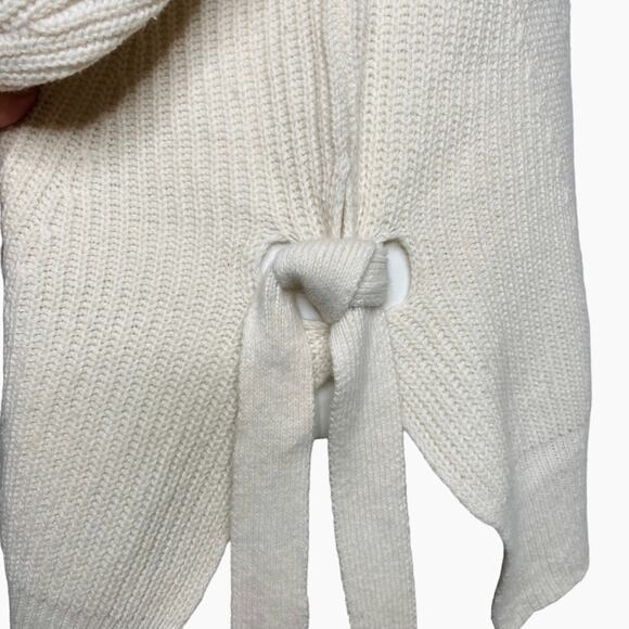 Rebecca Taylor Turtleneck Rib Knit Side Tie Sweater - Picture 6 of 10